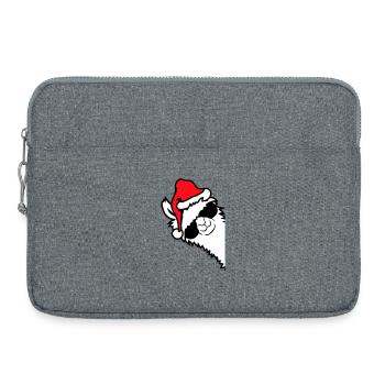 Llama Cool Lunettes de Soleil Père Noël Côté Chapeau - Sacoche pour ordinateur portable 15 pouces - gris chiné - Devant