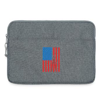 4th of July USA Architecture - Laptop bag 15" - heather grey - Front