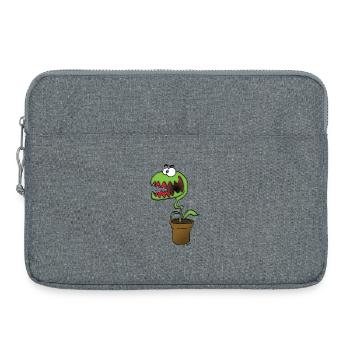 Monstre Végétal en Pot - Sacoche pour ordinateur portable 15 pouces - gris chiné - Devant