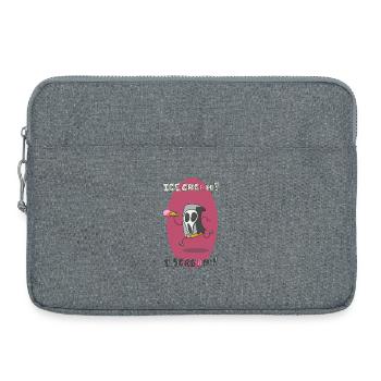 Icecream ? I scream ! - Sacoche pour ordinateur portable 15 pouces - gris chiné - Devant