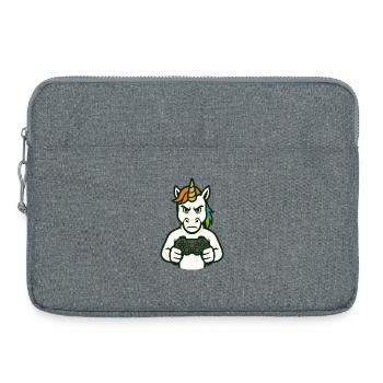 Angry Unicorn Focused Gaming Mode - Laptop bag 15" - heather grey - Front