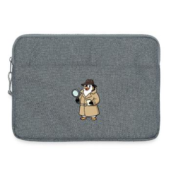 Divertissement dans la nurserie de la Nurserie de Penguin Détective Espion - Sacoche pour ordinateur portable 15 pouces - gris chiné - Devant