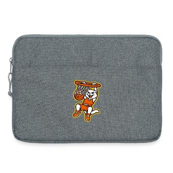 Angry Cat Basketball-Dunk-Maskottchen-Design - Laptoptasche 15" - Grau meliert - Vorne