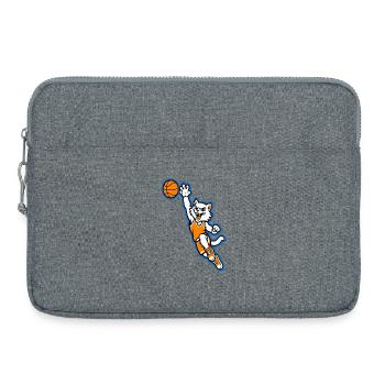 Wildcat Basketball Slam Dunk Mascot - Laptop bag 15" - heather grey - Front