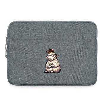 Moutons, moutons, bergers, bergers, bélier, béliers - Sacoche pour ordinateur portable 15 pouces - gris chiné - Devant