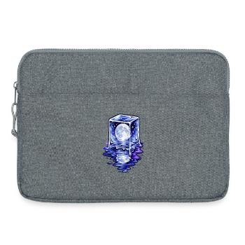 Moonlit Cube Melting - Laptop bag 15" - heather grey - Front