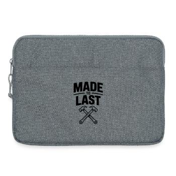 Gemacht für die Ewigkeit - Laptoptasche 15" - Grau meliert - Vorne