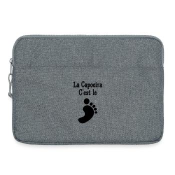Capoeira ist der Fuß - Laptoptasche 15" - Grau meliert - Vorne