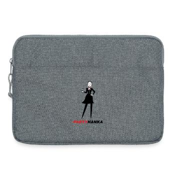 HANKA DE LA FÊTE - Sacoche pour ordinateur portable 15 pouces - gris chiné - Devant