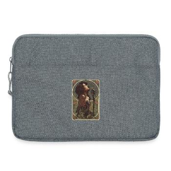 Chanteur dans le style Art nouveau - Sacoche pour ordinateur portable 15 pouces - gris chiné - Devant