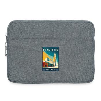 Experience Nordic Cityscape of Reykjavik Iceland - Laptop bag 15" - heather grey - Front