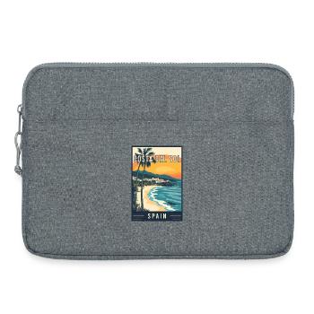 Découvrez la Costa del Sol méditerranéenne en Espagne - Sacoche pour ordinateur portable 15 pouces - gris chiné - Devant