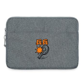 Ping Pong - Tennis de Table - Sacoche pour ordinateur portable 15 pouces - gris chiné - Devant