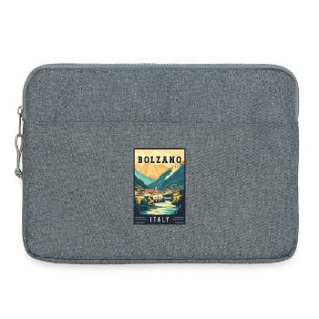 Experience Alpine Town of Bolzano in Italy - Laptop bag 15" - heather grey - Front