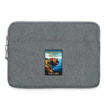 Erleben Sie Mystic Dunnottar Castle in Schottland - Laptoptasche 15" - Grau meliert - Vorne