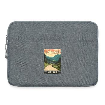 Experience Landscapes of Ha Giang in Vietnam - Laptop bag 15" - heather grey - Front