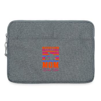 Shirt de maman vraiment cool – Idée cadeau - Sacoche pour ordinateur portable 15 pouces - gris chiné - Devant