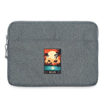 Erleben Sie das tropische Paradies von Belize - Laptoptasche 15" - Grau meliert - Vorne