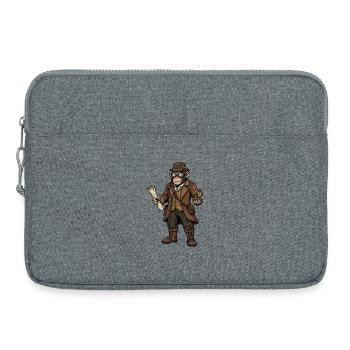 Monkey Explorer Steampunk Retro-Abenteuer - Laptoptasche 15" - Grau meliert - Vorne
