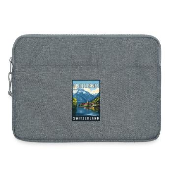 Découvrez le lac alpin de Brienzersee en Suisse - Sacoche pour ordinateur portable 15 pouces - gris chiné - Devant