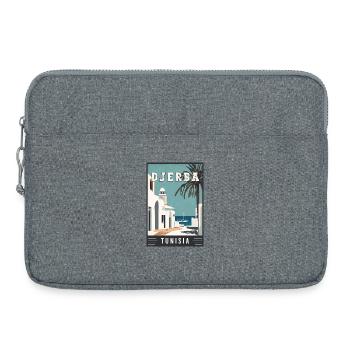Explorez la Djerba méditerranéenne en Tunisie - Sacoche pour ordinateur portable 15 pouces - gris chiné - Devant