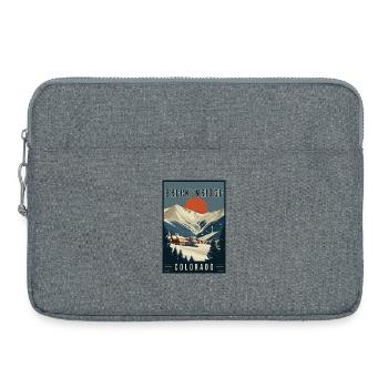 Découvrez le paysage de Breckenridge dans le Colorado - Sacoche pour ordinateur portable 15 pouces - gris chiné - Devant