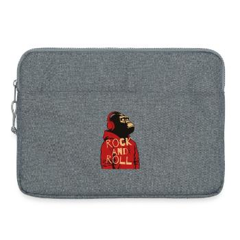 Gorilla Rock And Roll Hoodie - Laptoptasche 15" - Grau meliert - Vorne
