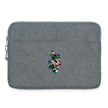 Mexique - Mexique - Drapeaux - Sacoche pour ordinateur portable 15 pouces - gris chiné - Devant