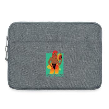 Masculine queen - Laptop bag 15" - heather grey - Front