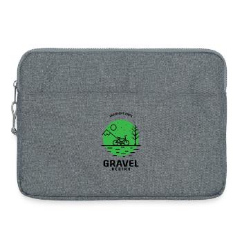 Pavemaent Ends Gravel Begins Radtour Fahrradfahren - Laptoptasche 15" - Grau meliert - Vorne
