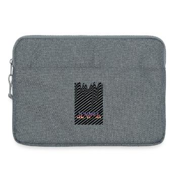 Sommerhitze schwarze Streifen - Laptoptasche 15" - Grau meliert - Vorne