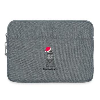 Christmas, Cormorant Tower, North Sea Lighthouse - Laptop bag 15" - heather grey - Front