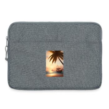 Caraïbes Palm Beach - Sacoche pour ordinateur portable 15 pouces - gris chiné - Devant