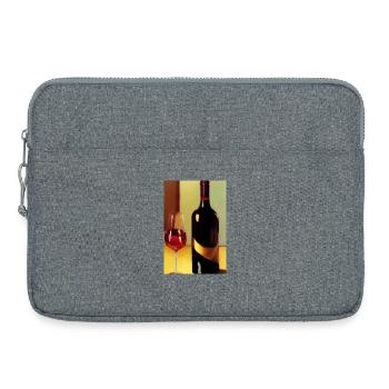 Buveurs de vin - Sacoche pour ordinateur portable 15 pouces - gris chiné - Devant