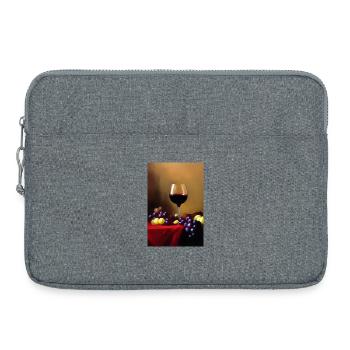 Buveurs de vin - Sacoche pour ordinateur portable 15 pouces - gris chiné - Devant