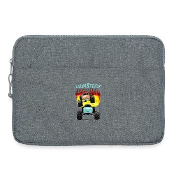 Monstertrucks-Offroad - Laptoptasche 15" - Grau meliert - Vorne