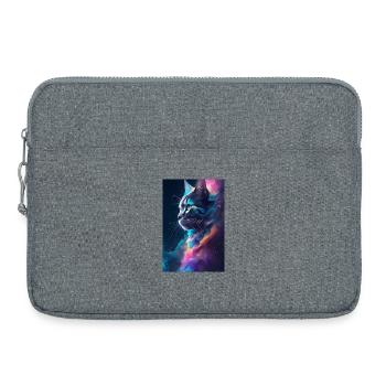 Katzen Gesicht - Laptoptasche 15" - Grau meliert - Vorne