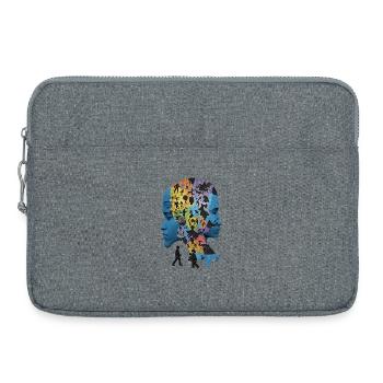 Le puzzle humain - Sacoche pour ordinateur portable 15 pouces - gris chiné - Devant