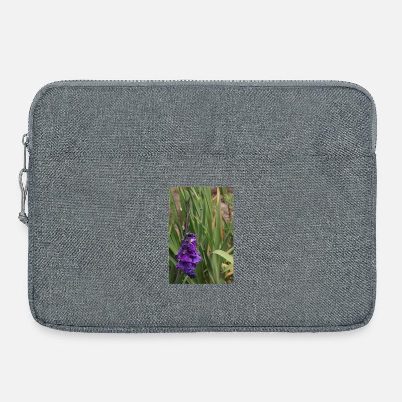 Gladiolus – starch in bloom - Laptop bag 15" - heather grey