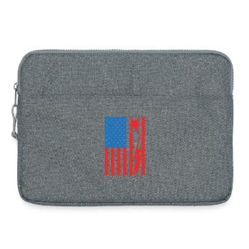 USA Schweißer - Laptoptasche 15" - Grau meliert - Vorne