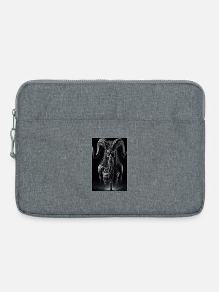 Dämonischer Gehörner Wächter - Laptoptasche 15" - Grau meliert