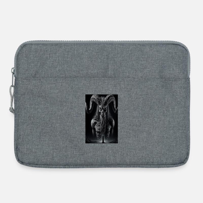 Dämonischer Gehörner Wächter - Laptoptasche 15" - Grau meliert