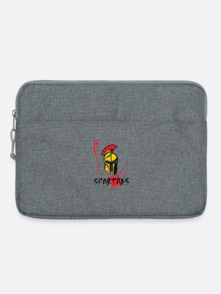 Helm Sparta und Blut 10 - Laptoptasche 15" - Grau meliert