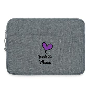 BONNE FÊTE MAMAN - Sacoche pour ordinateur portable 15 pouces - gris chiné - Devant