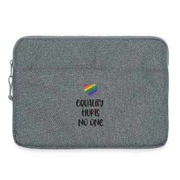 Mois de la fierté LGBT - L’égalité ne fait de mal à personne - Sacoche pour ordinateur portable 15 pouces - gris chiné - Devant