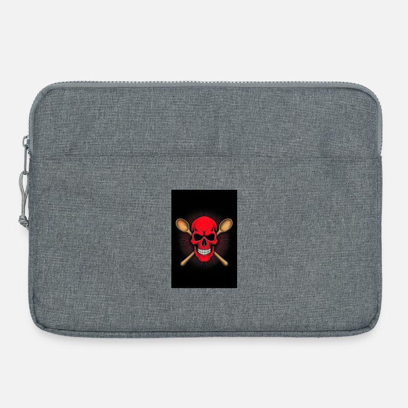 Skull Kitchen Chef - Laptop bag 15" - heather grey