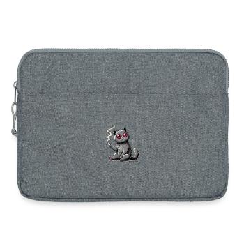 Kiffy Cat Cartoon Poster - Laptop bag 15" - heather grey - Front