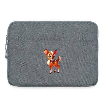 Rehbraun - Laptoptasche 15" - Grau meliert - Vorne