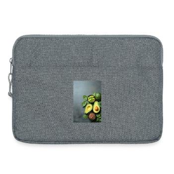 Avocado Spinach Anthracite - Laptop bag 15" - heather grey - Front