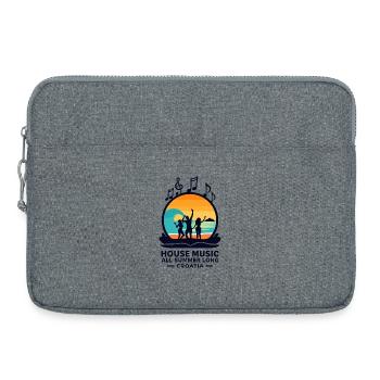 Croatie House Music - Sacoche pour ordinateur portable 15 pouces - gris chiné - Devant